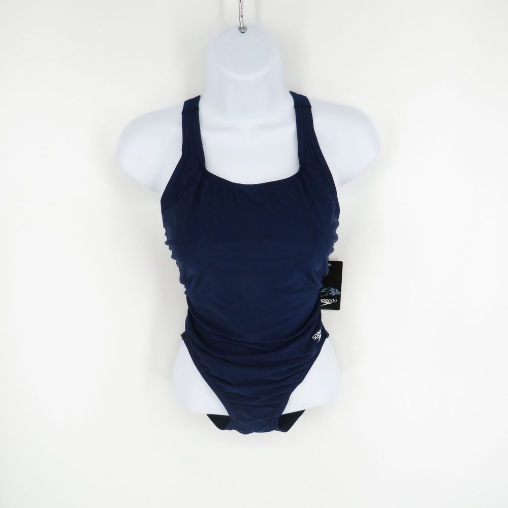 Speedo Women's Swimsuit One Piece Super Pro Solid Adult Blue 10/36